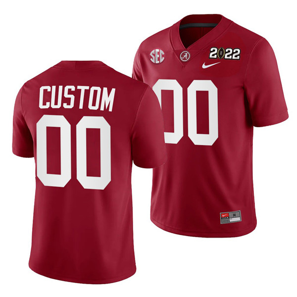 Men's Red Alabama Crimson Tide ACTIVE PLAYER Custom 2022 Patch College Football Stitched Jersey